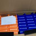 KJE 30PCS Wall Mounted Storage Bins, Plastic Tool Organizer for Garage Storage, Screws, Nuts, Bolts, Small Hardware Parts