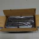 1 Pair Toddler Ice Skates- Adjustable Kids Ice Skates- Double Runner Ice Skates with Strap Fastening for Toddlers, Kids, Junior Skater (Black)