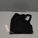 QINSEN Women's Sexy Open Back Sleeveless Crop Tank High Neck Slim Fit Cropped Tee Shirt Y2k Tops (S, Black)