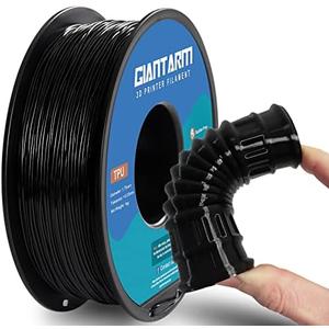 GIANTARM TPU Filament 1.75mm Flexible Soft 3D Printer Consumables Black,95A 1kg Spool (2.2 lbs.), Dimensional Accuracy +/- 0.05 mm