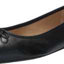 Lauren Ralph Lauren Women's Jayna Flat, Black, 6