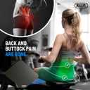 2 x MAUMI Rowing Machine Seat Cushion Seat Pad for Concept 2 Rowing Machine D Waterrower and Any Other Rower - Accessories for Training on Rowerg Row Machine and Water Rower Rowing Machine