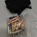 Gejoy 20 Pieces Metal Cribbage Board Pegs Fit 1/8 Holes with Drawstring Storage Pouch Replacement Cribbage Pegs Templates for Traditional Board Accessories, 4 Colors