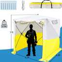 Pop Up Work Tent, Professional Work Tent 6.2ft x 6.2ft x 7ft