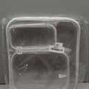 Clear Hard Plastic Zipper Case,3Pcs clear zipper caseProfessional Grade Plastic Transparent Storage Box, Toiletry Pouch, Travel Organizer, Cosmetic Bag(M/L/XL)