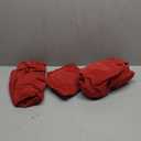 Jenaai 3 Pcs Giant Velvet Christmas Inflatable Ball Ornament Large PVC Christmas Inflatable Balls 3 Size 24" 20" 18" Xmas Hanging Ornaments Outdoor Decor for Lawn Porch Yard (Red)