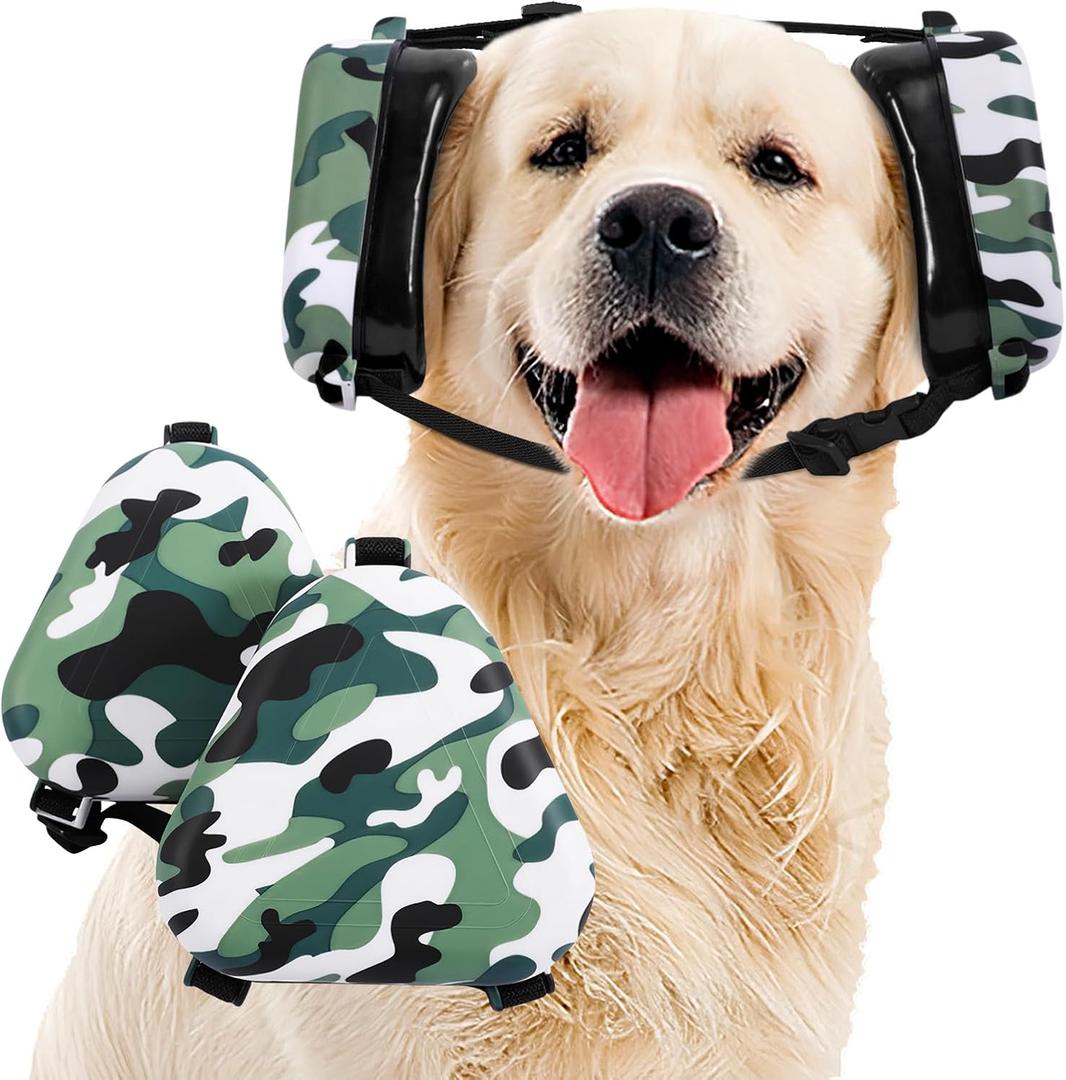 Dog Ear Muffs Noise Protection, Noise Cancelling Headphones for Dogs, Ear Covers for Hearing Protection and Anxiety - Camouflage