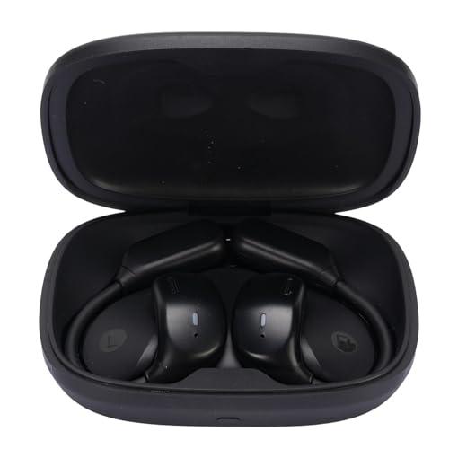 FOSA LX-80 Bluetooth Translation Earbuds with Digital Touchscreen, 144 Languages Real Time Translator Open Ear Headphones, with 6H Playtime, HD Mic, for Calls, Music, Black