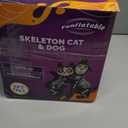 ZPISF 6 FT Halloween Inflatables Skeleton Black Cat and Dog Day of The Dead Outdoor Decorations, Inflatable Halloween Blow Up Yard Decorations with Built-in LED Lights for Yard Lawn Garden Decor