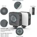 SmallRig P96 LED Video Light, Portable Camera Lights, 96 LED Beads for Photography Video Lighting, Rechargeable 2200mAh CRI 95+ 2700-6500K w 3 Cold Shoe