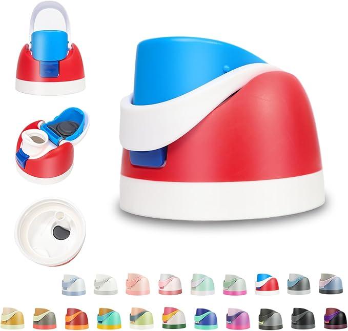 NTIERA Replacement Lid for Owala Freesip Water Bottle, Compatible with Owala Lid and Cap, Premium Accessories for 16oz 24oz 32oz 40oz Bottles,LeakProof,BPAFree(Light Blue), Pack of 2 