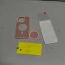 SUPFINE Magnetic for iPhone 14 Pro Case with Screen Protector (Compatible with MagSafe) (Military Grade Drop Protection) Translucent Matte Shockproof Phone Cover,Light Pink