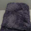 Purple Gray Round Rugs 5Ft for Bedroom Decor Aesthetic, Fluffy Fuzzy Circle Area Rug for Teen Boys, Baby Kids Playroom, Shaggy Fur Carpet for Living Room, Home Office, Nursery, Preppy Dorm, Classroom