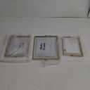 AceList Picture Frame Set of 3 - Gold Metal Floating Photo Frame with Glass Cover - Gold Picture Frame - Floating Frame for Tabletop Display Horizontally Includes 6x8, 7x9, 8x10 (4x6, 5x7, 6x8)