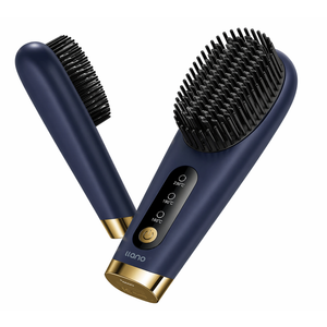 llano Portable Cordless Hair Straightener Brush,6400 mAh USB Rechargeable, Lightweight Mini Portable Hair Straightening Comb for Travel/Home/Outdoor