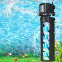 Aquarium U-V Filter 300GPH for Large 80-200 Gal Fish Tank Pond, Powerful Internal Submersible Pump Green Water Clean Killing Machine Air Supply Deodorization Keep Saltwater Freshwater Crystal Clear