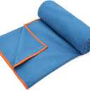Eunzel Hot Yoga Towel Non-Slip Yoga Mat Towel Ultra-Absorbent Microfiber Towel for Hot Yoga, PilatesBikram and Workout 26.5"x 72"