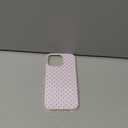 Hython for iPhone 13 Pro Case Cute Polka Dot Aesthetic Design Simple Cover 6.1", Thin Slim Anti-Scratch Soft TPU Bumper Shockproof Rubber Protective Phone Cases for Women Girls, Magnetic Pink