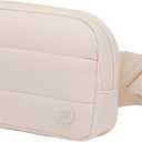 Fanny Packs for WomenWaterproof Belt Bag Bum Bags for CrossbodyFashion Waist Packs with Adjustable Strap for Traveling, Hiking, Running Beige