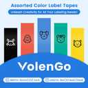 Classic Color BZ Tapes for D210S H1100 E1000 Label Maker, 12mm 0.47 Laminated CHIP Label Tapes Refills, Black(3B35Z) Red(3B41Z) Blue(3B51Z) Yellow(3B61Z) Green(3B71Z), 5-Packs