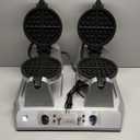 Waring Commercial WW250X Double Side by Side Belgian Waffle Maker, Coated Non Stick Cooking Plates, Produces 50 Waffles Per Hour,120V, 2400W, 5-20 Phase Plug (ONLY BOX DAMAGE, UNIT UNDAMAGED)