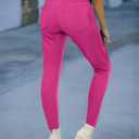 luvamia Women's Fleece Lined Jeans Winter Thermal Denim Jeggings Skinny High Waisted Stretch Warm Leggings (Pink, M)
