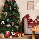 5 x Vitalizart Khaki Velvet Ribbon 2" Christmas Handmade Frayed Edges Glossy Ribbon for Gift Wrapping Tree Ornaments Wreath Garland Holiday Decorations 3 Yd Brown