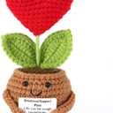 Appreciation Gift, Lovely Crochet Doll with Card, Positive Reminder Gift for Women, Men Birthday, Christmas, Thank You Present for Coworker, Best Friend, Mom, Sister, Teacher