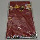 Christmas Tablecloth - 3 Pcs Disposable Plastic Table Covers 54x108 Inch, Holiday Snowflake Red Tablecloth Set for Rectangle Tables Xmas Decor for Home, Dinner Party & Winter Celebrations