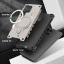 for Samsung Galxy S25 Ultra Case.Hard Phone Cover with Strong Magnetic Heavy Duty Protection.Reinforcement of The Four Corners.Anti-Slip Anti-Fingerprint (Gold, S25 Ultra)