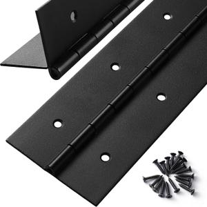 2 Pcs Heavy Duty Piano Hinge 30 Inch x 3 Inch Width, True 0.060'' Thick Stainless Steel Black Piano Hinge for Heavy Duty Cabinet, Door, Toolbox, Wooden Box, Metal Plate, Furniture, Industrial Project (30 Inch (2PCS))