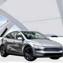 2025-2026 Tesla New Model Y Juniper Sunshade Roof [No Gap,Nano Ice-Crystal Coating] Sunroof Shade,3-Gen Heat Insulation Foldable Glass Roof UV Blocking Cover for New Model Y Juniper Accessories