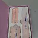 NOVUS Cordless Hair Straightener, for Fine Soft Hair/Short Hair, Portable Ceramic Hair Straightener and Curler 2 in 1, USB Rechargeable Cordless Flat Iron, Mini Size Straightener with Charging Pile