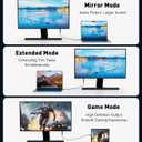 Reborn USB C Female to HDMI Male Adapter | 4K Uni-Directional USB Type C Source to HDMI 2.0 Display Converter Thunderbolt 3/4 to HDMI for MacBook Pro/Air, Galaxy S9 to S23, Surface - 1Pack