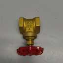 GASHER 1PCS 1 Inch Brass industrial Gate Valve, Heavy-duty Rotary Sluice Valve With Female x Female Threads, With Wheel Handle, For Water, Oil, Gas