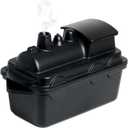 Train Wood Stove Steamer, Woodstove Humidifier, Cast Iron Steamer, Fireplace Humidifier, Wood Burning Stove Accessories, 2.8 Quart, Rust Resistant, Matte Black