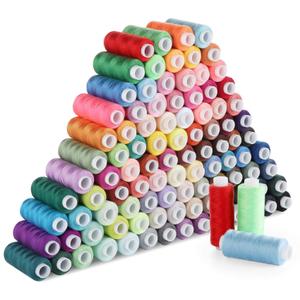 All Purpose Sewing Thread, Lemonfilter 100 Color Sewing Thread Assortment 300 Yards Each Spool Polyester Thread for Sewing, Hilos para Coser for Machine Sewing, Hand Stitching or Embroidery