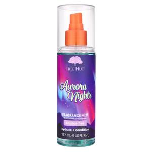 Tree Hut Aurora Nights Fragrance Mist, Hydrating, Alcohol-Free Formula, Cozy Scent with Warm Pistachio and Toasted Marshmallow Notes, 6 Fl Oz