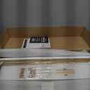 Forbena 24 Inch Bathroom Floating Shelves for Wall Set of 3, Gold Bathroom Shelves Over Toilet Wall Mounted with Rail, Decorative Hanging Shelf for Bedroom Office Living Room Decor (White and Gold)