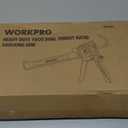 WORKPRO Caulking Gun, Adjustable Hand Caulk gun, Less-dripping Regulating, Sealant Silicone Gun with Comfort Grip, 9:1 & 18:1 Thrust Ratio, Smooth Round Rod for 10oz Caulk tubes