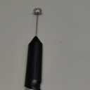 Bonsenkitchen Powerful Milk Frother for Coffee, Fast Handheld Drink Mixer with Stainless Steel Whisk, Battery Operated Hand Frother Stirrer Wand-Black