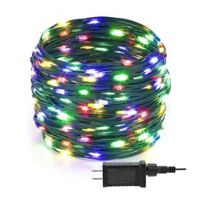 1000 LED Christmas Lights Outdoor Indoor,110Ft 8 Modes Warm White End-to-End Connectable Fairy String Light Plug in for Xmas Tree Party Wedding Outside Decorations