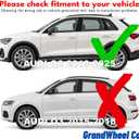 Window Deflectors Smoke Tinted in-Channel Side Window Vent Visor Deflectors Rain Guards Compatible with Audi Q3 2019-2025 - 4 pcs. GW1015