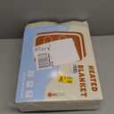 Electric Heated Blanket,Flannel & Sherpa Heated Throw Blanket 50"x60",Fast Heating Soft Fleece Blanket with 8 Heating Levels & 8H Auto Off - Grey