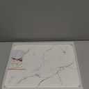 Quick Dry Stone Drying Mat for Kitchen Counter, Water-Absorbent Diatomaceous Dish Drying Mats, Multi-Purpose Stone Drying Tray for Cups Dishes Bottles