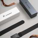 JUKMO Stretch Tactical Belt for Men, Military Work Rigger Hiking 1.5" Elastic Nylon Web Ratchet Quick Release Belt (Black, M)