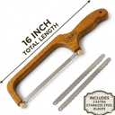 Miori Bread Slicer for Homemade Bread & Sourdough Bread Knife, Serrated Stainless Steel Blade, Wooden Handle for Even Slicing