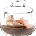 Apothecary Jars Glass Decorative Jars,Candy Buffet Display, Elegant Storage Jar, Decorative Wedding Candy Organizer Canisters A3