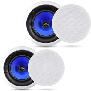 Pyle 8” In-Wall / In-Ceiling Hi-Fi Stereo Speakers, 300 Watt