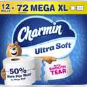 Charmin Ultra Soft Toilet Paper, 12 Mega XL Rolls = 72 Regular Rolls
